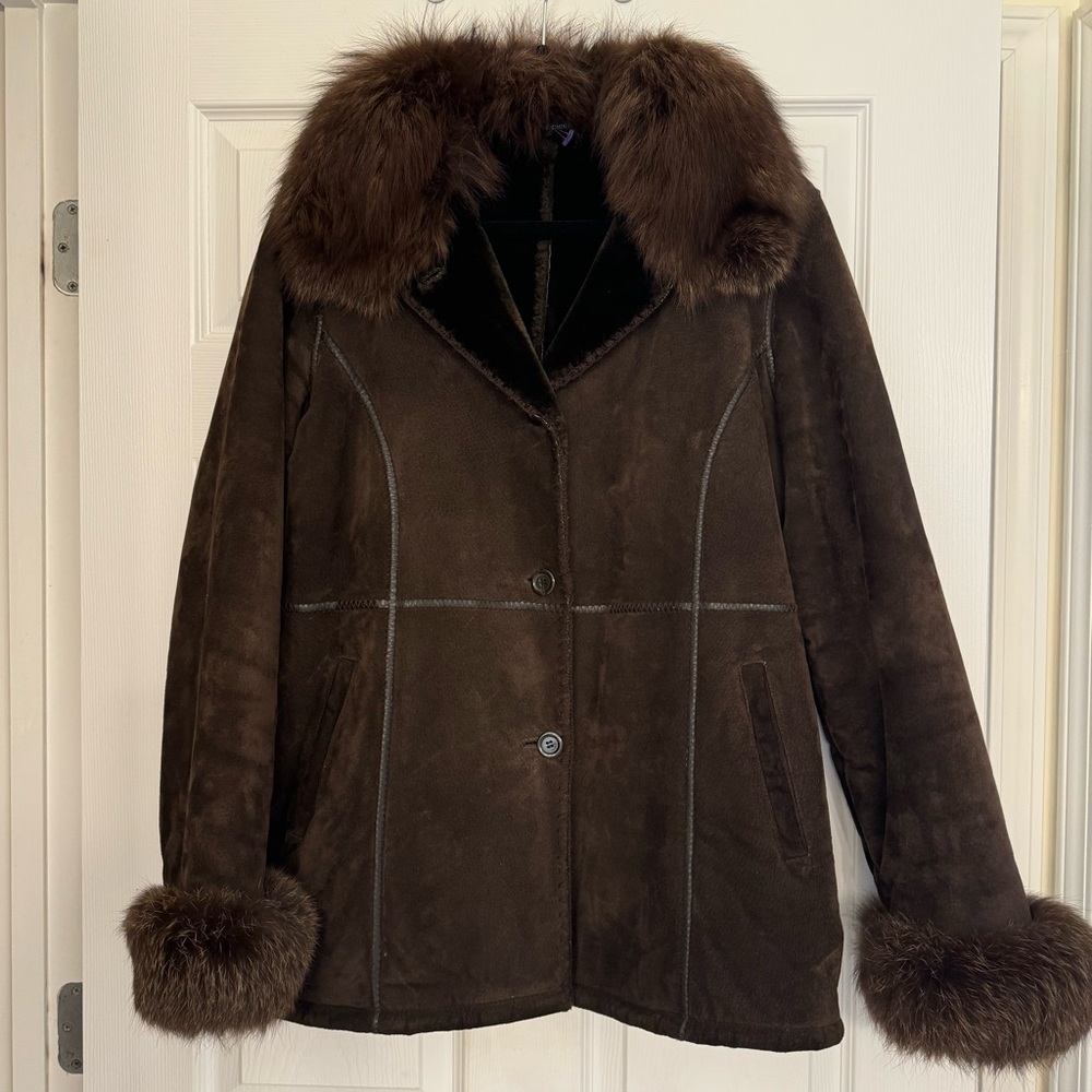 Marvin Richards Suede &Fur Coat